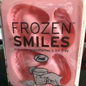 NWOT Funny Silicone Teeth Ice Cube Tray